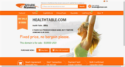 Desktop Screenshot of healthtable.com