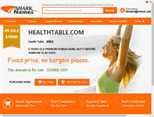 Tablet Screenshot of healthtable.com